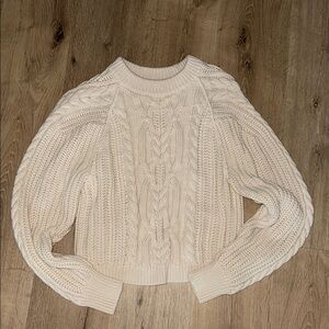 Free People Frankie Cable Sweater XS
